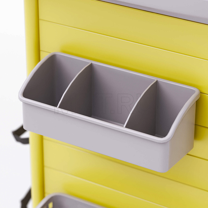 MET PSC-160 Тележка медицинская универсальная желтая  от производителя